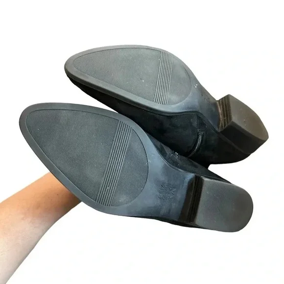 Naturalizer Women's Black Suede Ankle Boots, women’s Size 8.5 - Picture 5 of 6